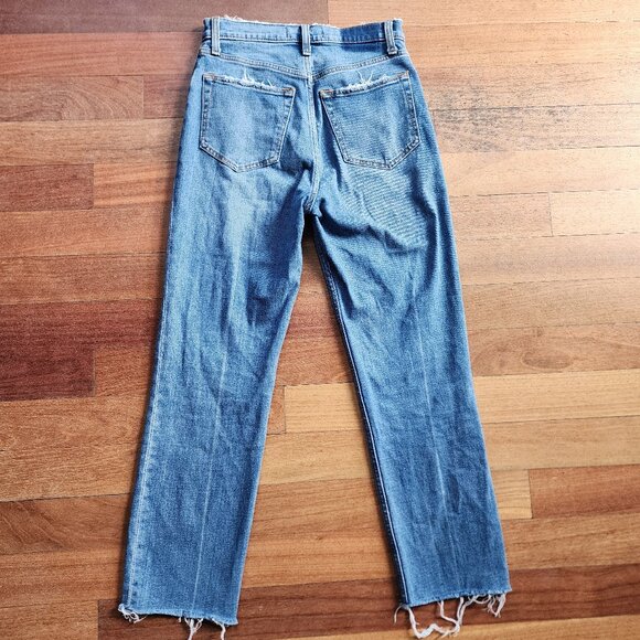 Abercrombie & Fitch "The Ankle Straight Ultra High Rise" Size 26/2 - Picture 12 of 15